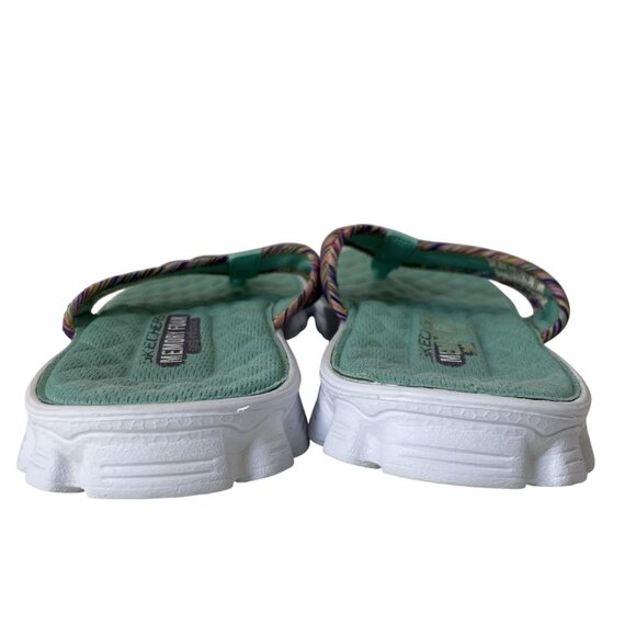 Skechers Flip Flops Womens 8 EZ Flex Cool Slip On Shoes Slide Sandals Beach Pool - Picture 6 of 8